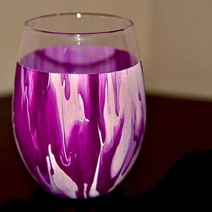Hand-painted glassware - Original & One-of-a-Kind!